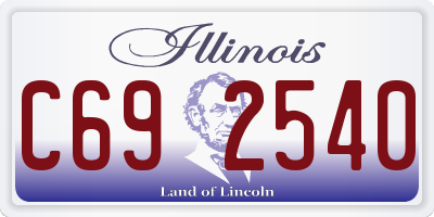 IL license plate C692540