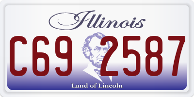 IL license plate C692587