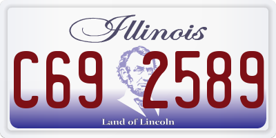IL license plate C692589