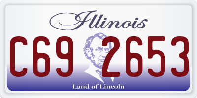 IL license plate C692653