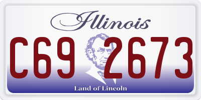 IL license plate C692673