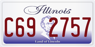IL license plate C692757