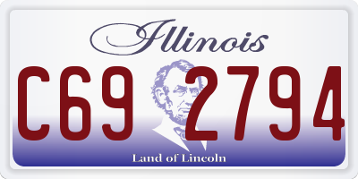 IL license plate C692794