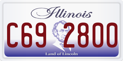 IL license plate C692800