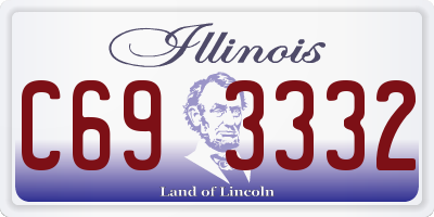 IL license plate C693332