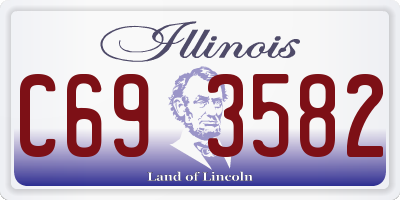IL license plate C693582