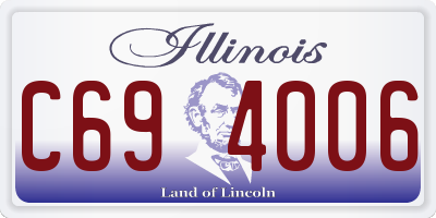 IL license plate C694006
