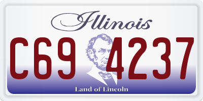 IL license plate C694237