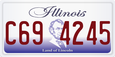 IL license plate C694245