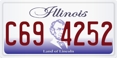 IL license plate C694252