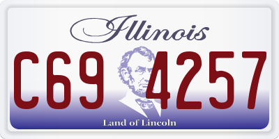 IL license plate C694257
