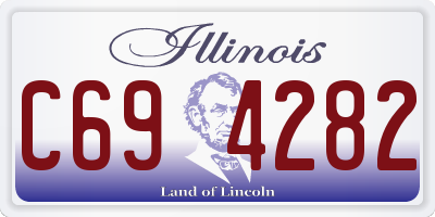 IL license plate C694282