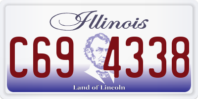 IL license plate C694338
