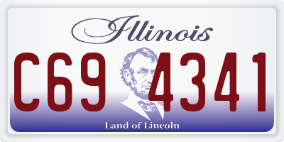 IL license plate C694341
