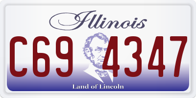 IL license plate C694347