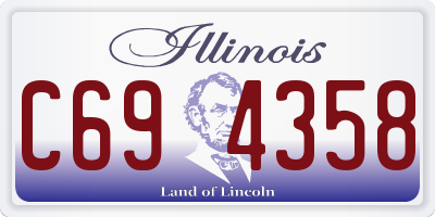 IL license plate C694358