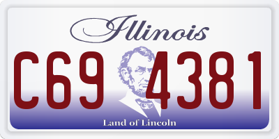 IL license plate C694381