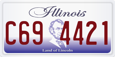IL license plate C694421