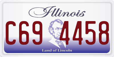 IL license plate C694458