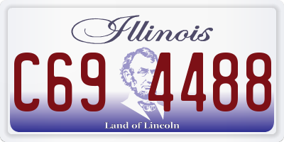 IL license plate C694488