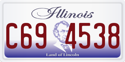 IL license plate C694538