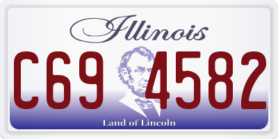 IL license plate C694582
