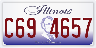 IL license plate C694657