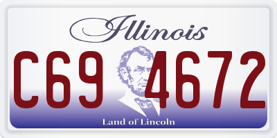 IL license plate C694672