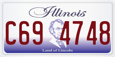 IL license plate C694748
