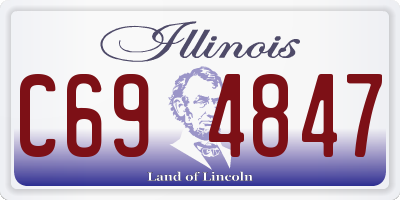 IL license plate C694847