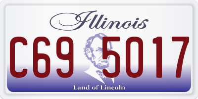 IL license plate C695017