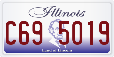IL license plate C695019