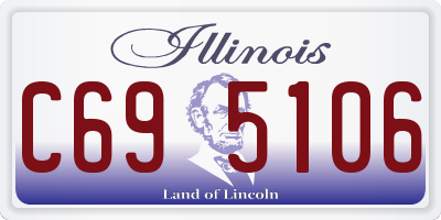 IL license plate C695106