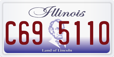 IL license plate C695110