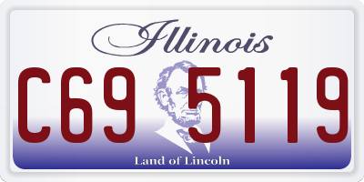 IL license plate C695119