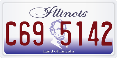 IL license plate C695142