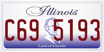IL license plate C695193