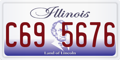IL license plate C695676