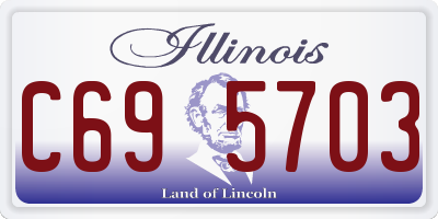 IL license plate C695703