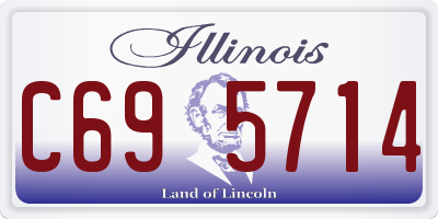IL license plate C695714