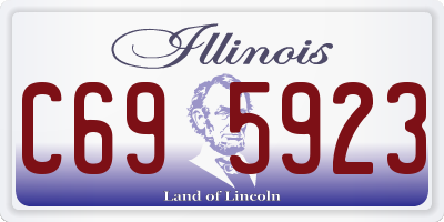 IL license plate C695923