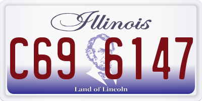 IL license plate C696147