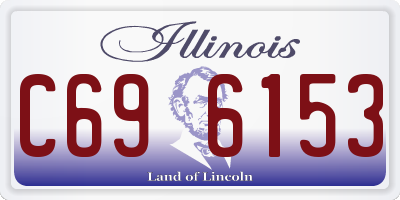 IL license plate C696153