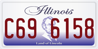 IL license plate C696158