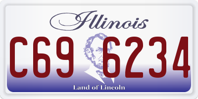 IL license plate C696234