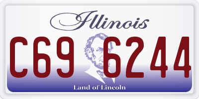 IL license plate C696244