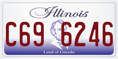 IL license plate C696246