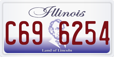 IL license plate C696254