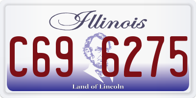 IL license plate C696275
