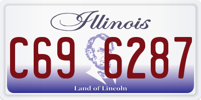 IL license plate C696287